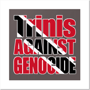 Trinis Against Genocide - Flag Colors - Double-sided Posters and Art